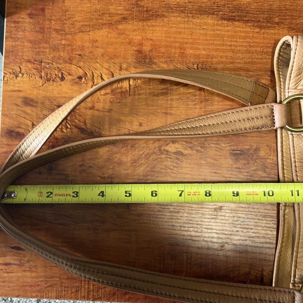 American Leather Company Val Perfect Satchel Cafe Latte Smooth Shoulder bag - Picture 9 of 10
